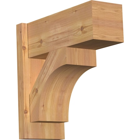 Ekena Millwork Westlake Block Smooth Outlooker, Western Red Cedar, 7 1/2"W x 18"D x 18"H OUT08X18X18WTL05SWR